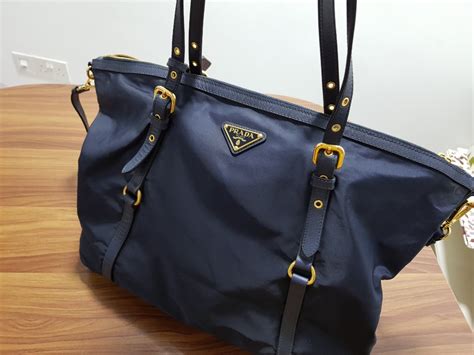 navy prada nylon bag|Prada nylon bag second hand.